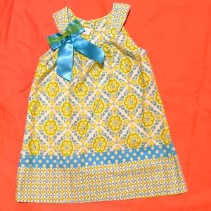 Bonnie Jean Lime & Blue Jumper 2T